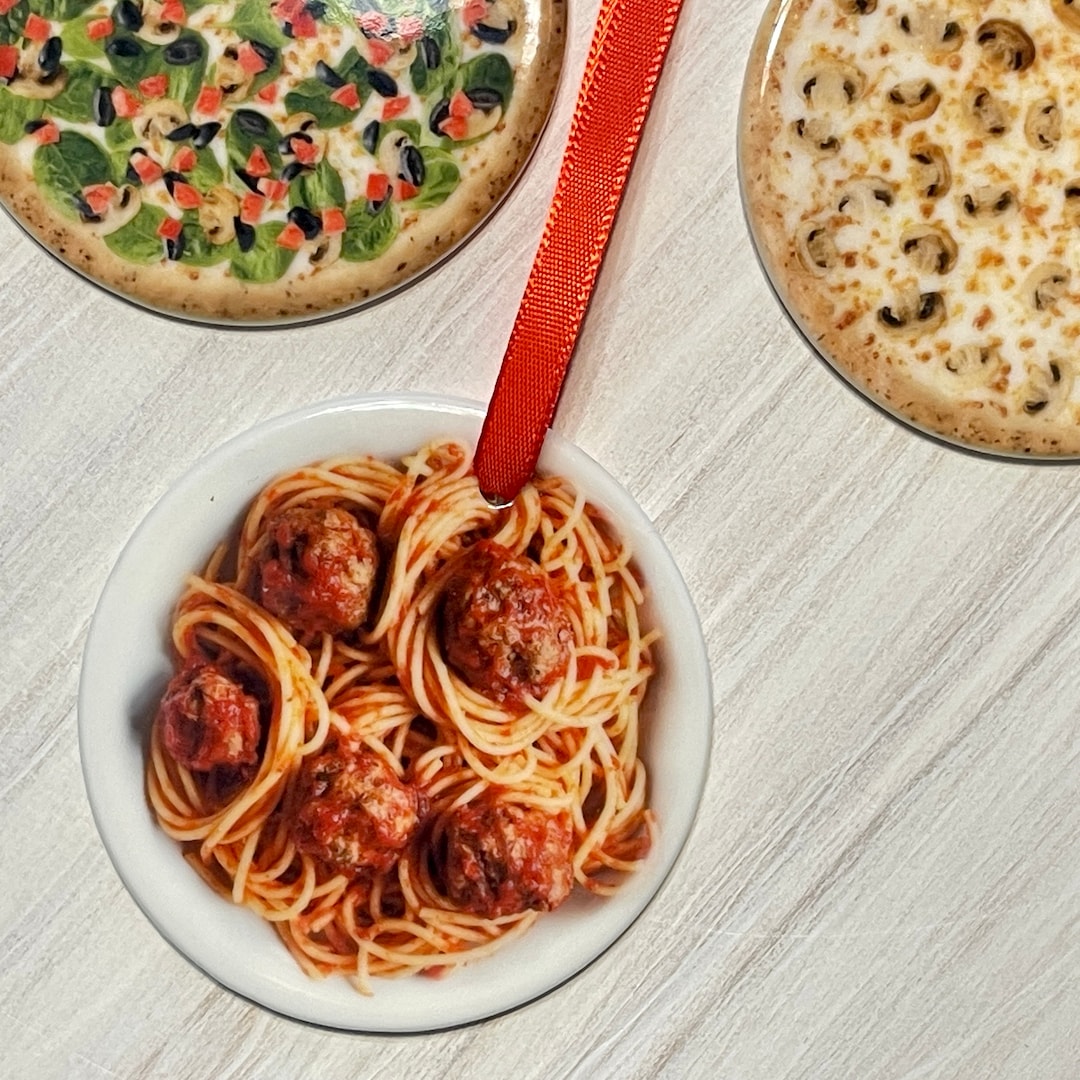 Spaghetti Meatball Ornament Friday Night Dinner Ornament Italian Food