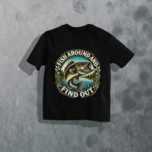 Funny Bass Fishing Shirt for Anglers, Hilarious Fish Tee Gift for Fisherman or Fisherwoman, Bass Lover Humor T-Shirt for Him or Her