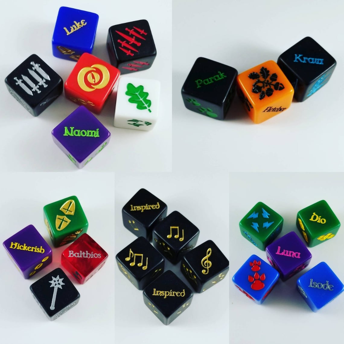 Custom D&D Class Dice With Personalized / Custom Side / One Etsy
