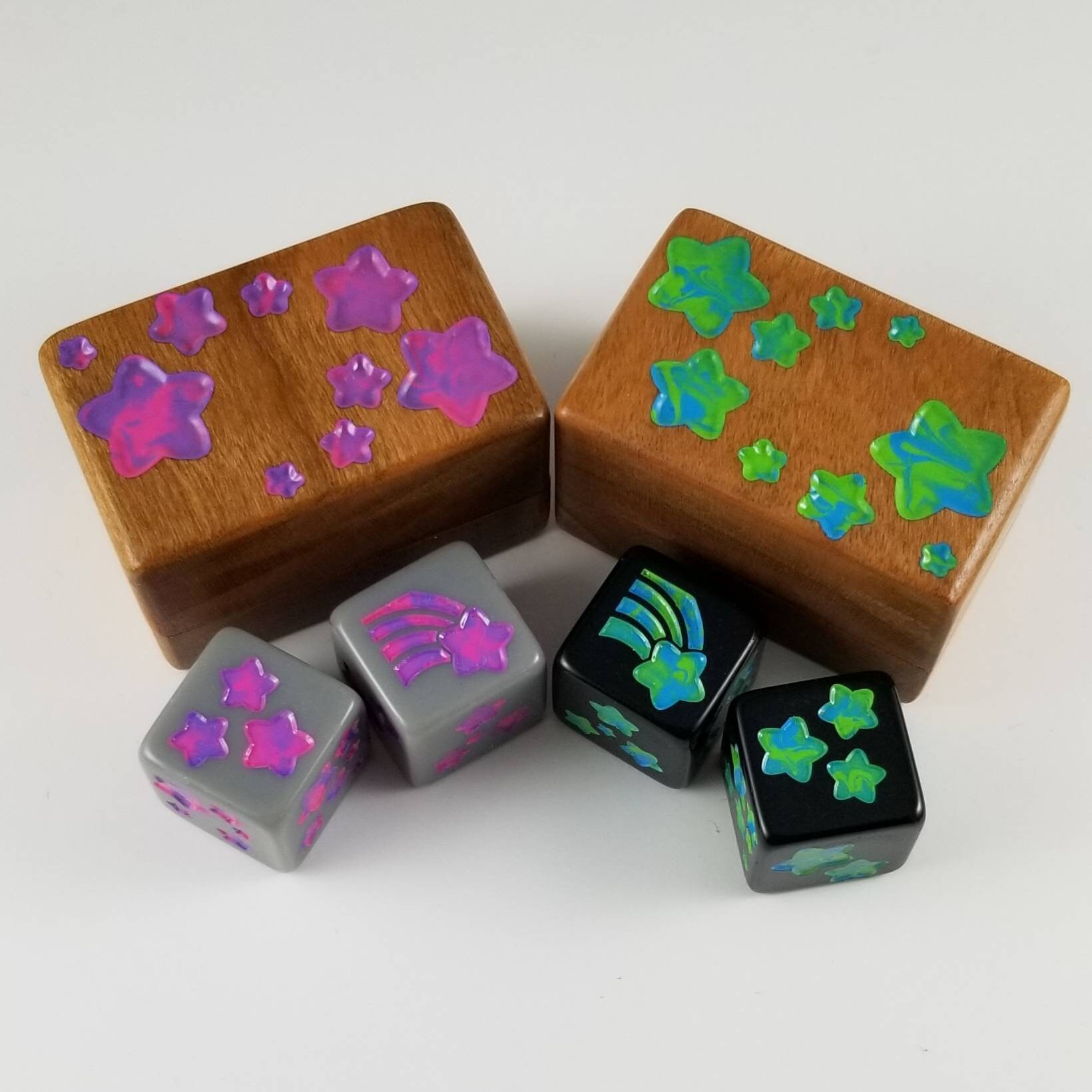 Customized Dice Box with D6 Dice You Choose Colors Etsy