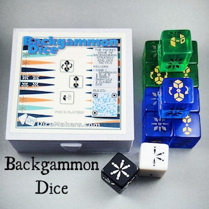 Backgammon Dice- Backgammon Game, Travel Backgammon, Pocket Backgammon