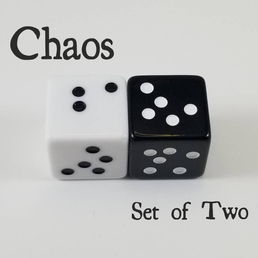Chaos Dice / Set of 2 / 19mm D6 - Pips - Etsy