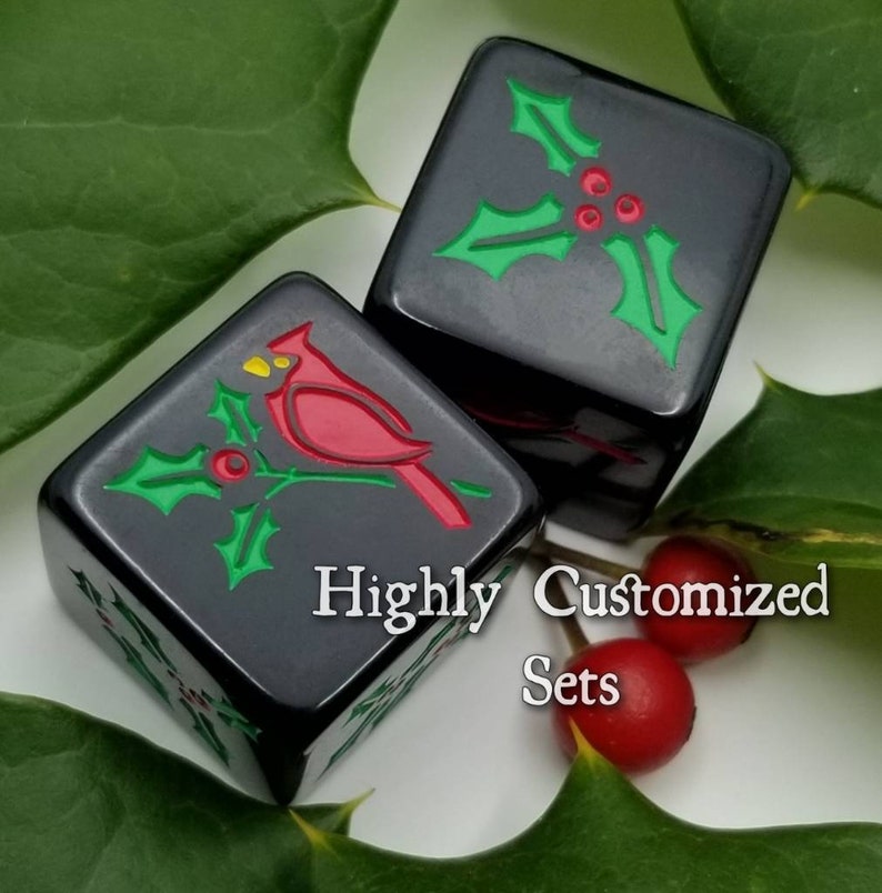 Set of Highly Customized D6 Dice Premade and Ready to Ship Etsy