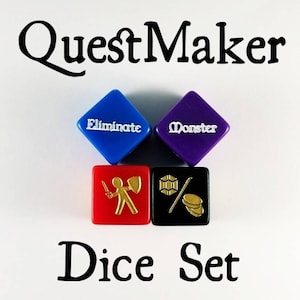 Dadi QuestMaker/Storytelling per Dungon Masters - Gioco di ruolo, Gamer, DM Gift, DnD