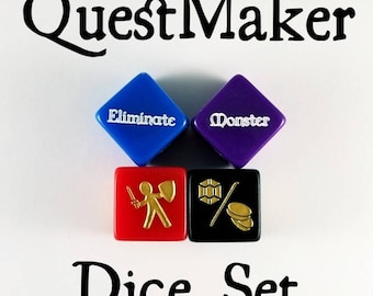 QuestMaker/Storytelling Dice for Dungon Masters- Roleplaying, Gamer, DM Gift, DnD