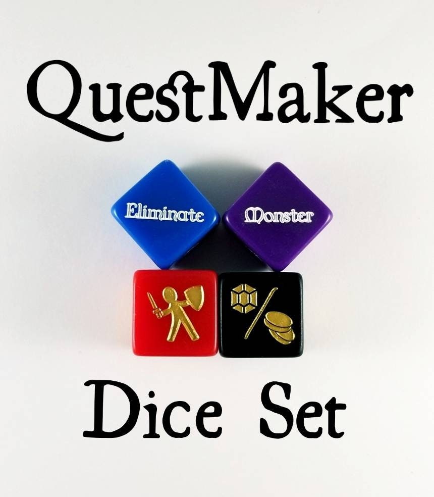 QuestMaker/Storytelling Dice for Dungon Masters- Roleplaying, Gamer, DM Gift, DnD