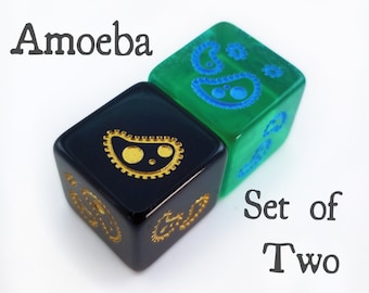 Amoeba Dice / Set of 2 - 19mm D6