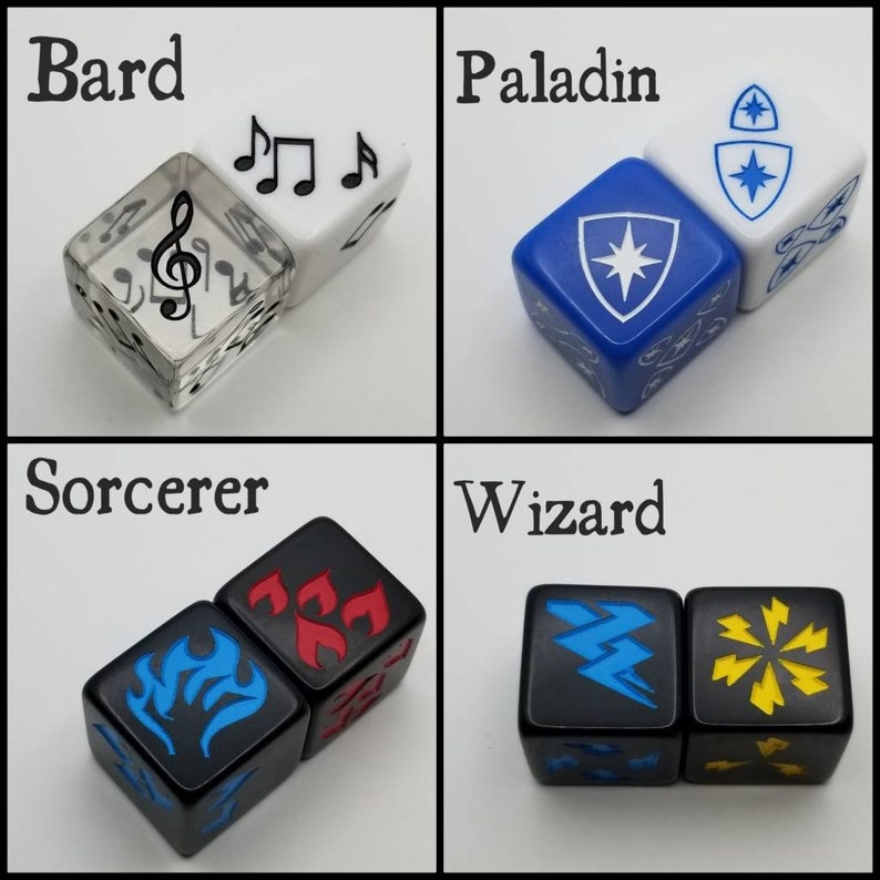 Custom Class Dice With Personalized / Custom Side / One D6 RPG Dice image 4