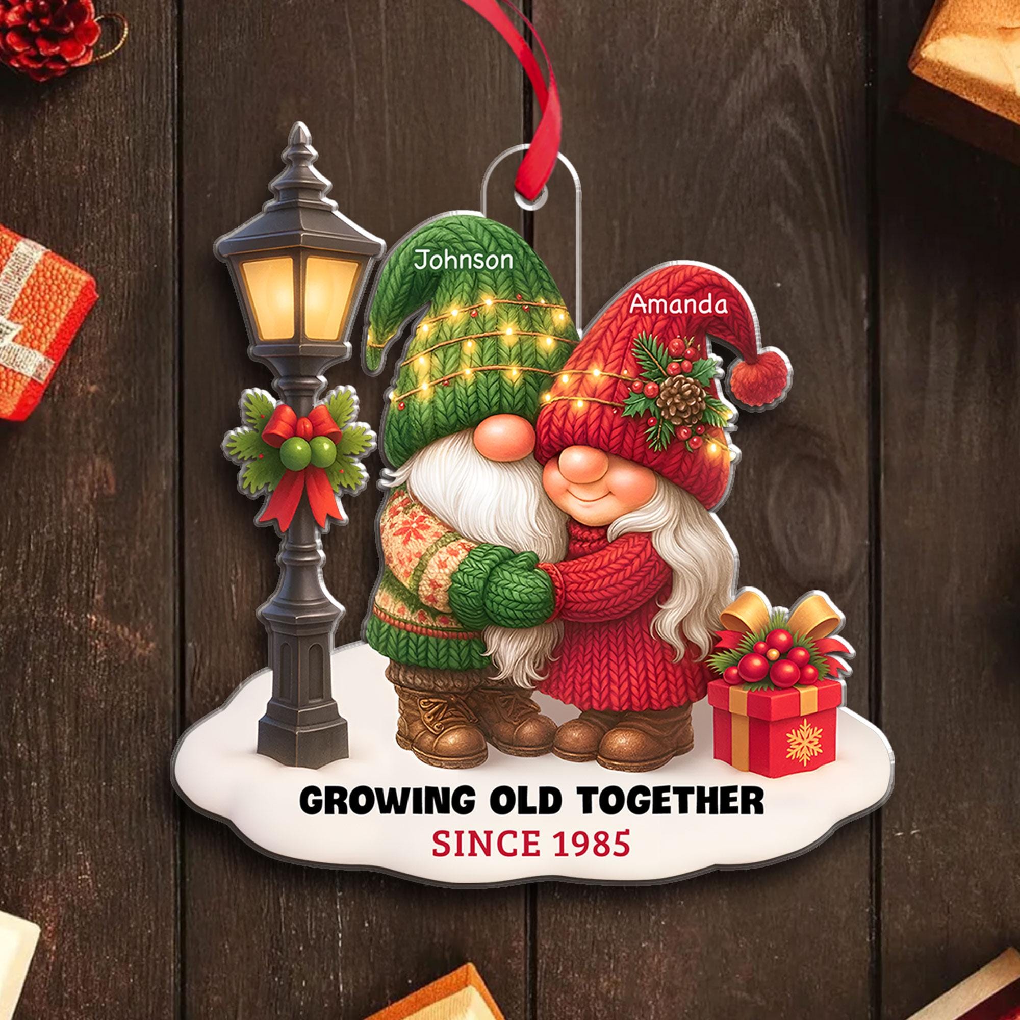 Valentines Gnomes Figurine For Home Decor