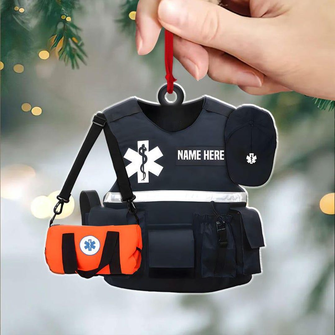 Paramedic Uniform Personalized Christmas Ornament Gift for Paramedic ...