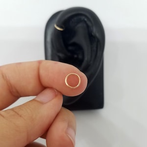 14k Gold filled or 14k Rose Gold filled 24g 22g 20g 18g 16g 5mm 5.5mm hoops TINY rings for middle ear cartilage hoop, forward helix ring