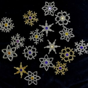 Beaded snowflake instructions