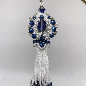 Beaded Water Drop Christmas Ornament