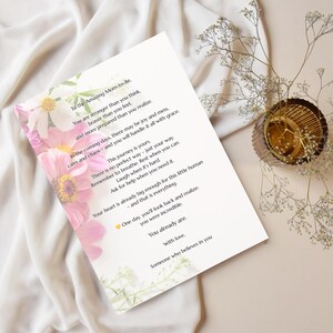 Carta para una futura mamá: Carta imprimible para apoyar el embarazo o como idea para un baby shower (descarga digital)