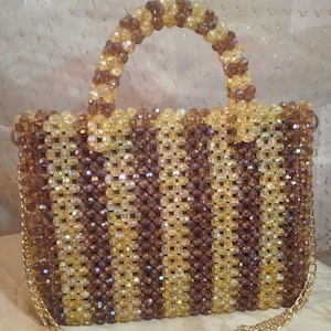 Acrylic crystal beads bag