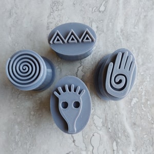 3D Printable files of 4 Alien petroglyphs
