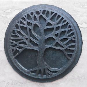 3D Printing file for Tree of Life, Large Stamp, texture plate, Pottery Stamp, Polymer Clay stamp