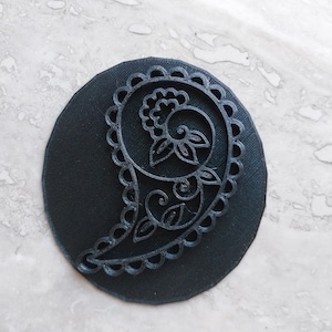 3D Printing file for Paisley stamp, texture plate, polymer clay stamp, Clay stamp, Cookie stamp, Cake decorating stamp