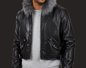 Squall Leonhart Cosplay Jacket: Final Fantasy VIII Cropped Leather Coat