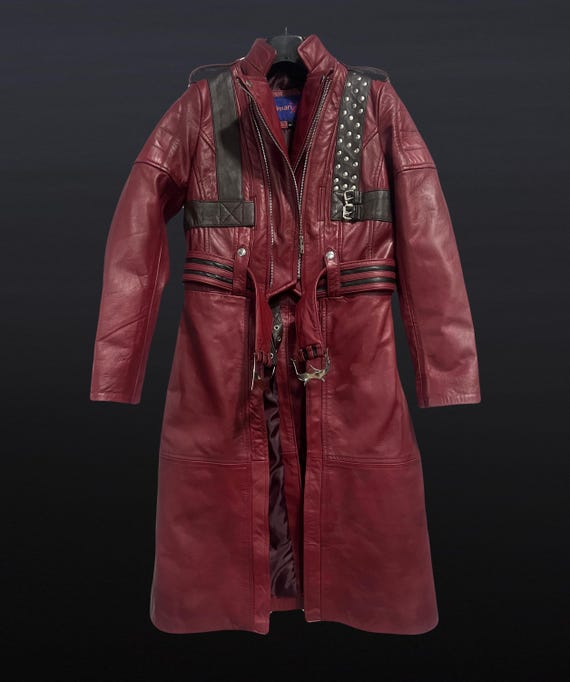 DMC 3 Dante Leather Trench Coat | Devil May Cry 3 Cosplay Costume | Men's - Women's