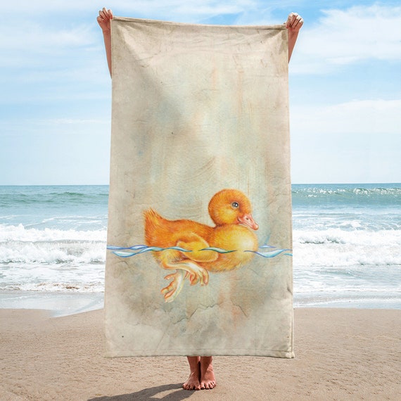 Entlein Handtuch Schiff Aus Den Usa Ente Vogel Gelb Meer Strand Sonne Schwimmen Schwimmbad Schwamm