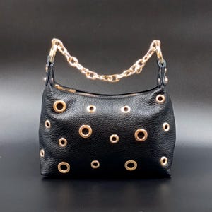 Borsa a tracolla da donna in pelle con teschio