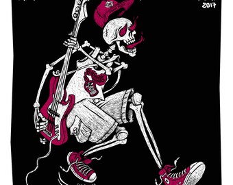 SILKSCREEN POSTER Burning Heads
