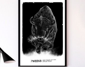 7WEEKS - Gig Poster - Silkscreen - by Will Argunas 2020