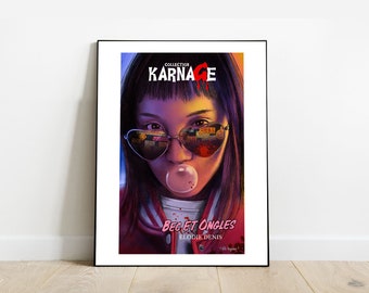 Affiche Poster COLLECTION KARNAGE  Bec et Ongles I 30x40 cm I par Will Argunas