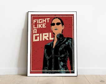 AFFICHE POSTER Féministe Trinity I 30x40 cm I par Will Argunas