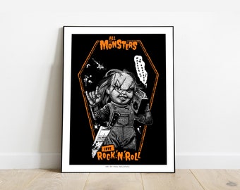 AFFICHE POSTER Chucky I 30x40 cm I par Will Argunas