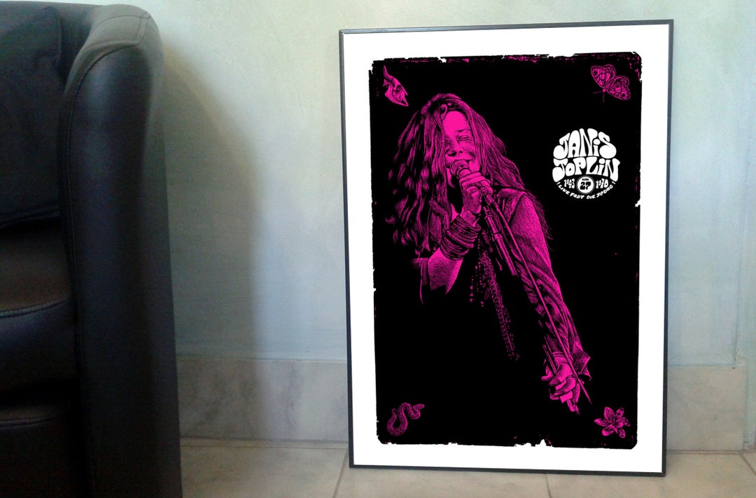 Janis Joplin POSTER by Will Argunas Art - Etsy