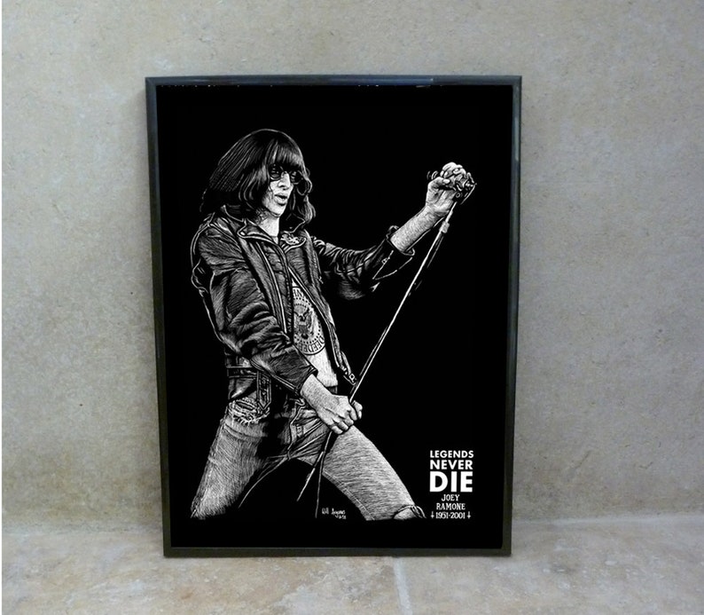 JOEY RAMONE POSTER by Will Argunas Art image 1