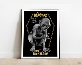 AFFICHE POSTER GOLLUM I 30X40 cm I Edition Limitée I par Will Argunas