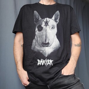 T-Shirt noir Unisexe I BAXTER I Coton Bio I Edition limitée I par Will Argunas Art image 2