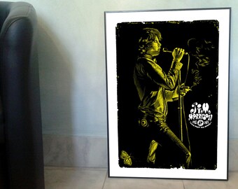 Affiche The Doors I POSTER Jim Morrison I POSTER Club 27 I 50x70 cm I par Will Argunas