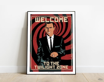 AFFICHE Welcome to the Twilight Zone I POSTER  I 30x40 cm I par Will Argunas