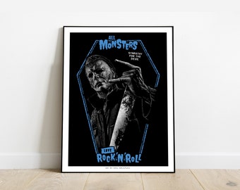 AFFICHE Michael Myers I POSTER Halloween I 30X40 cm I Edition Limitée I par Will Argunas