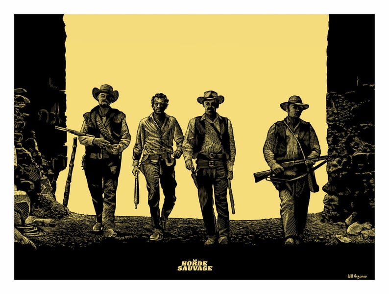 POSTER the Wild Bunch by Will Argunas Art - Etsy