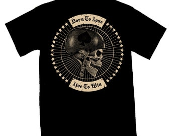 PRECOMMMANDE Tshirt noir Unisexe Live to Win - Coton Bio - Edition Limitée - par Will Argunas