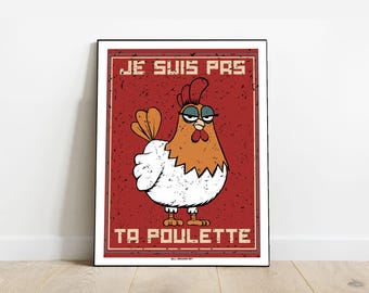 Affiche Poster Poulette - 30x40 cm - par Will Argunas