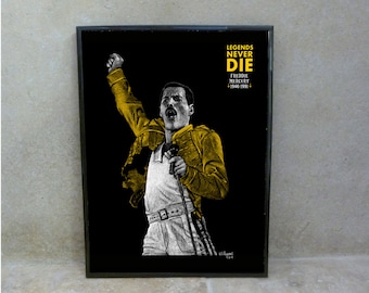 POSTER Freddie Mercury I 30x40 cm I par Will Argunas