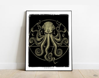KTULU POSTER - Octopus poster by Will Argunas