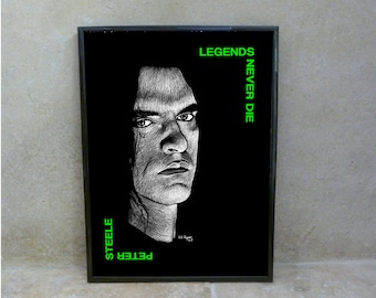 Type O Negative POSTER I  Peter Steele by Will Argunas Art