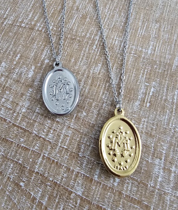 Catholic miraculous clearance medal necklace