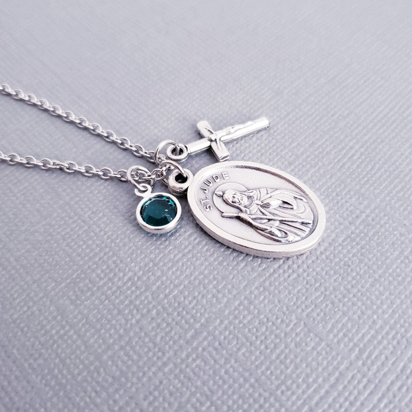 St Jude Necklace St Jude Medal St Jude Pendant Catholic | Etsy
