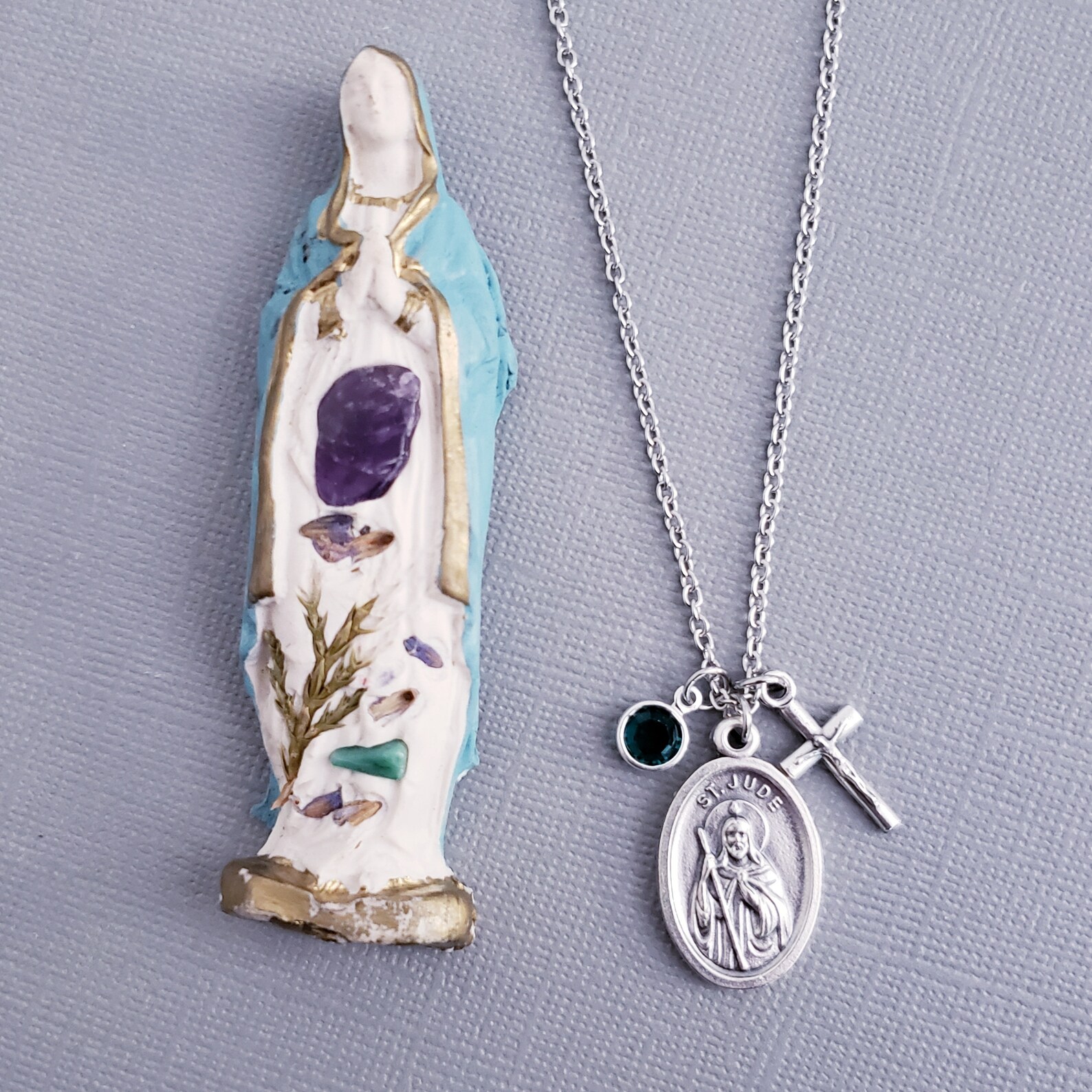 St Jude Necklace St Jude Medal St Jude Pendant Catholic - Etsy