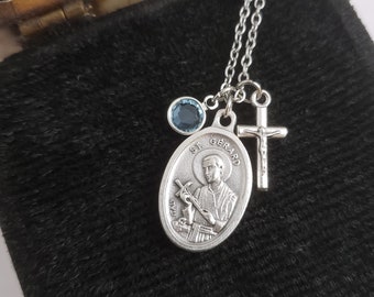 St Gerard fertility jewelry St Gerard pregnancy necklace St Gerard fertility necklace Catholic jewelry St Gerard IVF necklace Catholic IVF