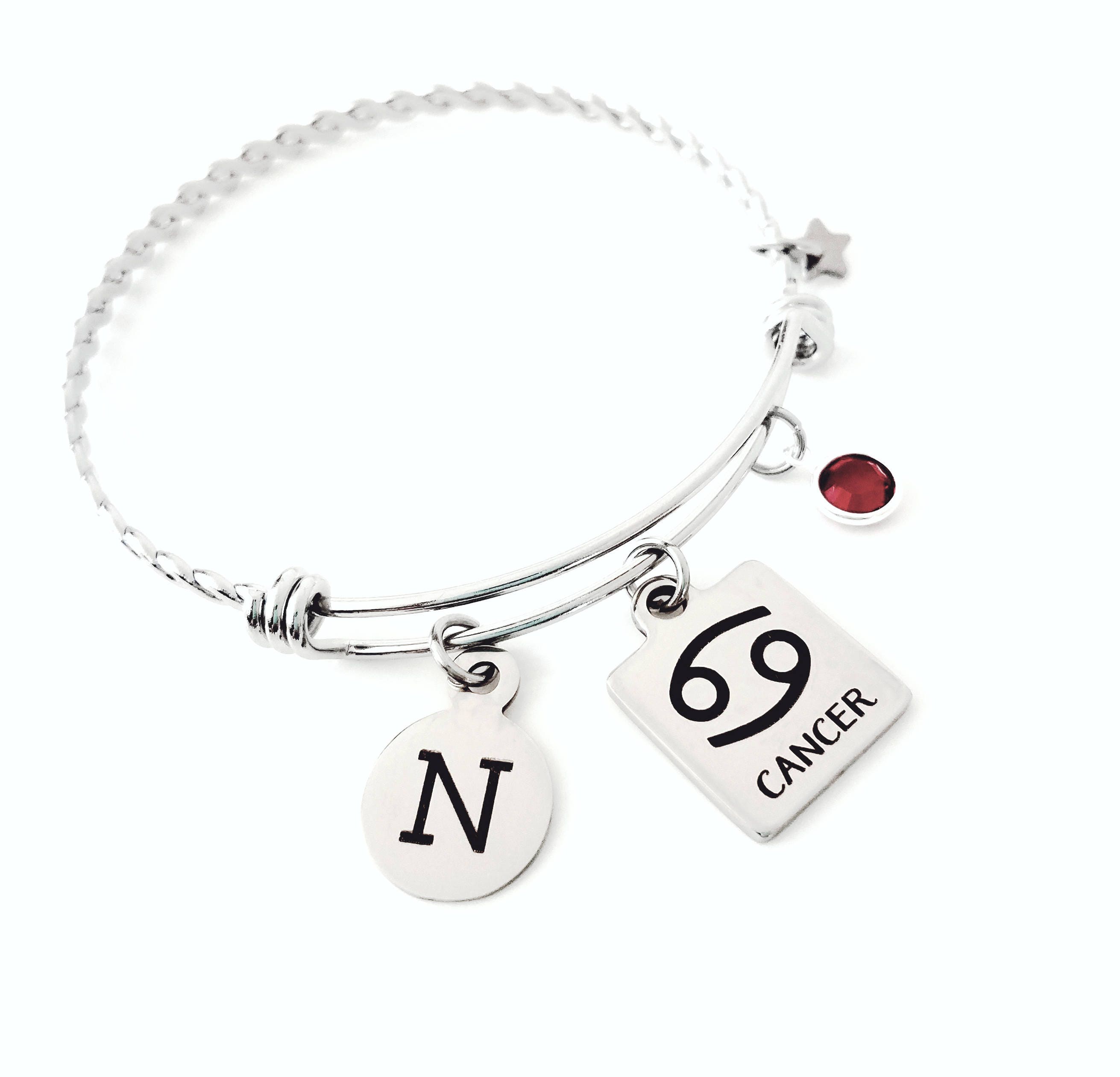 Cancer zodiac bracelet Cancer bracelet Cancer zodiac jewelry Etsy