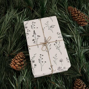 Wild Flower Wrapping Paper, Gift Wrap for Any Occasion, Eco-Friendly Gift Wrap, Wedding, Birthday, Holiday, Special Events